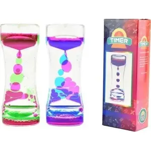 Liquid sensory timer (hourglass) tiny love — dual-color visual timer for sensory play