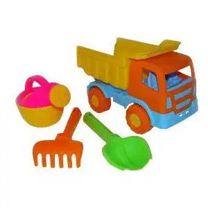Wader mechanical toy dump truck set Salut with accessories model 9011