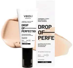 BB krēms Veoli Botanica Drop Of Perfection 1.5 N Ivory 30 ml — izlīdzinošs, pārklājuma efekts taukainai un kombinētai ādai