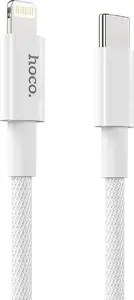 USB-C to Lightning Cable HOCO 1 m, White, Data and Charging
