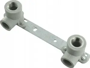 Detal-met Kolano GW with hanger elbow 20x1/2 with mounting plate spacing 150 mm aluminium plate