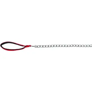 Leash Trixie chain with nylon loop, red, 3 mm — TX-14023