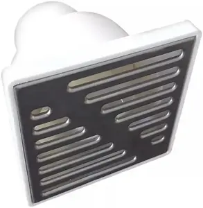 UN straight white drainage channel 110 mm with chrome grate K10PH