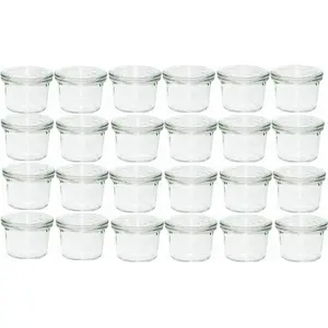 Glass storage jar Tomgast Weck 19292 cylinder transparent 24 pcs pack
