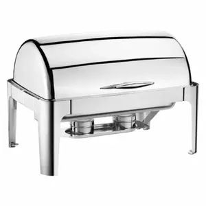 Tomgast ELITE Marmīts GN 1/1 65×45×49 cm with roll-top lid and base, stainless steel
