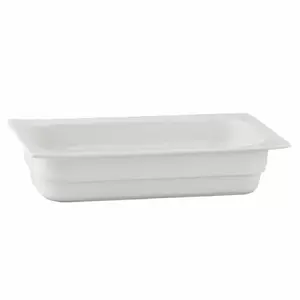 Порцелянный GN лоток 1/3 65 мм Tomgast (Verlo Buffet) — 32.5×35.4×6.5 см, 2,5 л, белый