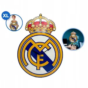 Sienas pulkstenis Lumarko Real Madrid XL, MDF korpuss, lielais dekoratīvais pulkstenis