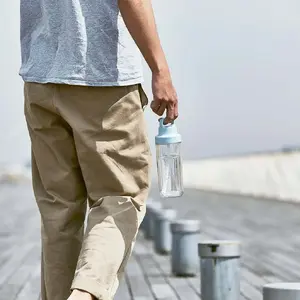 Water bottle Kinto TO GO 480 ml, blue — portable reusable drinking bottle