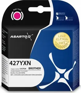 Ink Cartridge Asarto for Brother LC427XLM AS-B427MXN magenta, yield 5000 pages