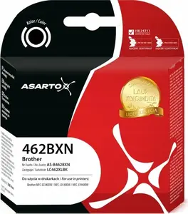 Ink cartridge Asarto for Brother LC462XLBK (AS-B462BXN) – black, ~3000 pages