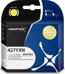 Картридж Asarto для Brother LC427XLY (AS-B427YXN) — желтый, около 5000 стр.