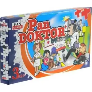 Board game Fan Games — Pan doktor i Na grzyby do wielkiego lasu (family tabletop game, Polish title)