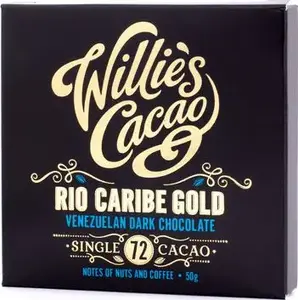 Šokolādes tāfelīte Willies Cacao Rio Caribe Gold Venecuēla 72% kakao 50 g