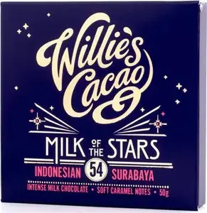 Šokolāde Willies Cacao Milk of the Stars 54% kakao 50 g