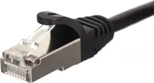Patchcord NETRACK RJ45 Cat6 FTP (F/UTP), 2 m, melns