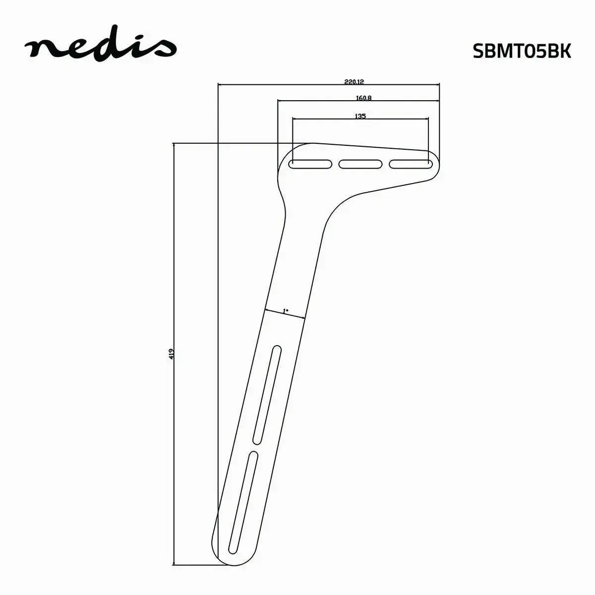 Mounting kit Nedis SBMT05BK Photo 5