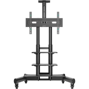 TV mount/stand No name TS1552-B for 40–70" screens, VESA 100x100–600x400, load 60.5 kg, height 1200–1500 mm, black
