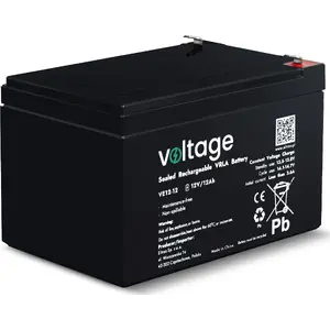 Aizvērts AGM svina-skābes akumulators voltage VE12-12 12V 12Ah