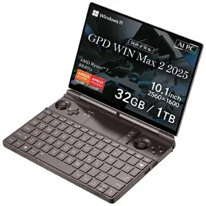 Ноутбук Lenovo GPD-WinMax2-8840U32001 — Ryzen 7 8840U, 10.1" WQXGA сенсорный экран, 32 ГБ ОЗУ, 1 ТБ SSD, AMD Radeon 780M 6 ГБ, Windows 11
