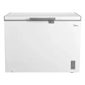 Ларь морозильный Midea MDRC411FZE01 — отдельно стоящий, полезный объём 293 л, класс энергоэффективности E, 14 кг/24ч, белый