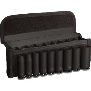 Набор ударных головок Bosch Professional PRO 3/8", 9 предметов, глубокие, чёрные
