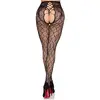 Leg Avenue чулки-сетка с разрезом — чёрные, one size Photo 2