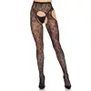 Leg Avenue 1967 Bloom Net пояс-чулки, чёрные Photo 4