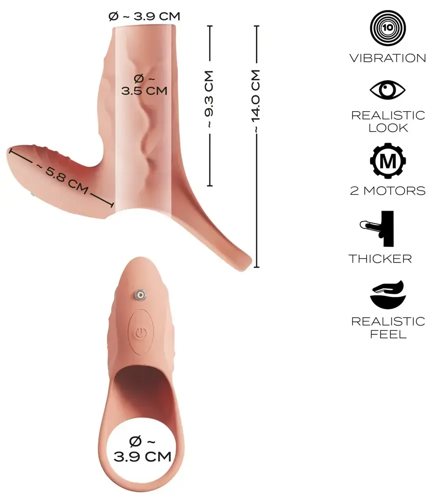 Насадка Realistixxx Real Sleeve Clit S Photo 12
