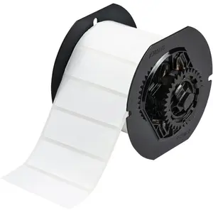 Self-adhesive polyester printer labels Brady B33-18-423 — 7.6×2.54 cm, white, 1500 labels