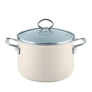 Saucepan RIESS 0703-011, steel, 4 L, white, Ø 20 cm, H 213 mm