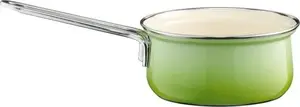 Saucepan RIESS Rondel 16 cm Smaragd — enamelled steel saucepan, 16 cm
