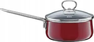 Katliņš RIESS R-0730-008 16 cm ar vāku, Rosso emalja