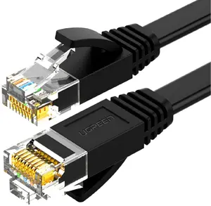 UGREEN Ethernet kabelis Cat6 plāns 30 m RJ45 — melns