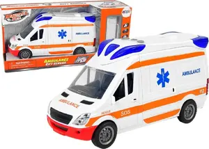 Игрушечная скорая помощь LEANToys Interaktywne Auto Karetka Ambulans с носилками, светом и звуком