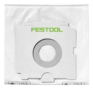 Putekļu maisiņi cilindriskam putekļsūcējam Festool SC FIS-CT 48/5, balti, 5 gab.
