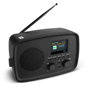 MEDION LIFE DRE-1 Personīgais analogais un digitālais radio ar DAB+, FM, 5 W RMS, 2.4 collu TFT displeju un melnu korpusu