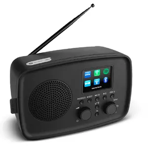 Internet radio MEDION 50078817 — DAB+/FM, Wi‑Fi (802.11a/b/g), 5W RMS, 2.4" TFT, black, Spotify support, IPX1