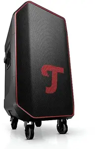 Pārnēsājams pasākumu Bluetooth skaļrunis TEUFEL ROCKSTER 2 — bezvadu, melni/sarkans