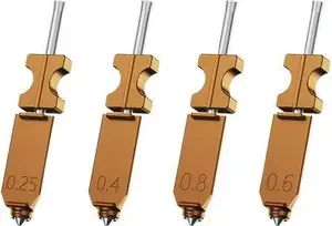 Sprauslu komplekts Flashforge AD5X 3D drukāšanai — sprauslas 0,25–0,8 mm