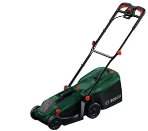 Аккумуляторная газонокосилка Bosch Rotak 18V-32 Set — 18 В система, компактная роторная косилка