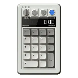 Mehāniskā ciparu tastatūra 8Bitdo Retro 18 – M Edition, 18 taustiņi, Bluetooth/USB/RF, pelēka