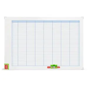 Whiteboard planning board NOBO Performance Weekly Planning Board 60x90 cm, landscape, white