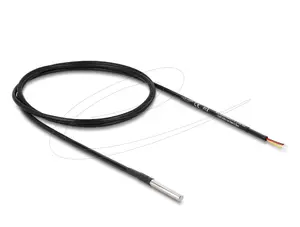 Sensor/actuator cable DELOCK 91407, 1 m, male connector, black