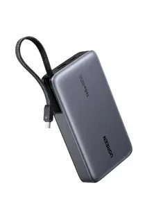 Ugreen PB551 20000mAh Power Bank 145W Lithium-Ion Grey with Built-in USB-C Cable