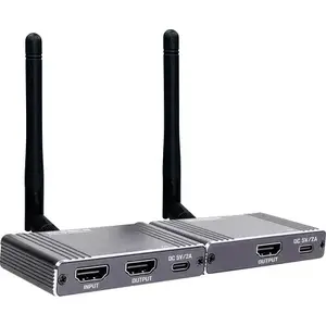 HDMI wireless transmitter/receiver set SpeaKa Professional SP-WLME-400 5 GHz 180 m range 1920x1080 with loop-through HDMI output