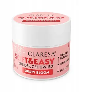 Builder Gel ART.ROZNE CLARESA Soft&Easy Dusty Bloom 45 g — nail builder gel