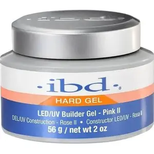 Būvēšanas gēls IBD Hard Builder Gel LED/UV Pink II 56 g — rozā būvēšanas gēls nagiem