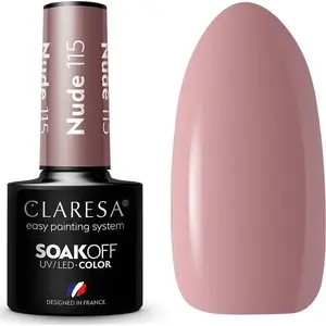 Nude Soak Off UV/LED Hybrid Nail Polish 115, Claresa, 5 g