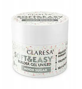Гель-строитель Activeshop CLARESA Soft&Easy Moon Sugar 12 г — строительный гель для ногтей, 12 г