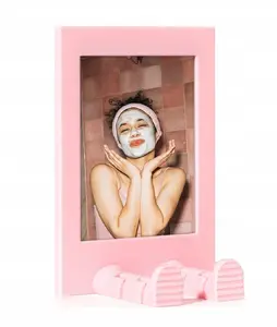 Foto rāmītis LoveInstant stāvošs priekš Instax Mini un 2x3 izdrukām — rozā